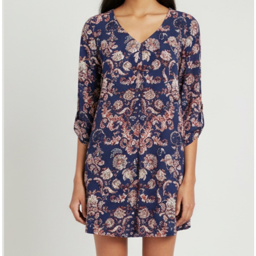 LUSH · KARLY PAISLEY PRINT SHIFT DRESS - SIZE S